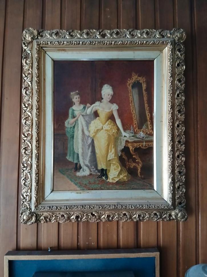 Olieverfschilderij op paneel - Gerrit Jan Derens, Antiek en Kunst, Kunst | Schilderijen | Klassiek, Ophalen