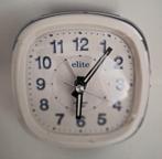 Elite Quartz Wekker - Geluidsarme Secondewijzer, Ophalen of Verzenden, Gebruikt, Analoog, Wekker of Tafelklok