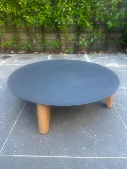 Monte Carlo kleine tuinsalontafel van aluminium (D68cm), Tuin en Terras, Tuintafels, Nieuw, Rond, Aluminium, Ophalen of Verzenden