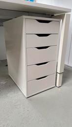 Witte Houten laden kasten-  IKEA ALEX  | UITVERKOOP, Ophalen, Gebruikt, 5 laden of meer, Minder dan 100 cm