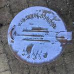 Originele zinken jaren 60 vuilnisbak uit ‘s-Hertogenbosch, Ophalen, Gebruikt, 40 liter of meer, Metaal