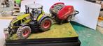 Siku Claas Axion 950/Vicon fastbale gedetailleerd/diorama, Hobby en Vrije tijd, Modelauto's | 1:32, Nieuw, Ophalen of Verzenden