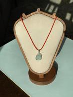 Italiaans Koraal & Aquamarijn Hanger Ketting, Ophalen of Verzenden, Zo goed als nieuw, Zilver