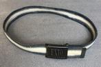 Kinderriem 70 cm - grijs wit 3,5 cm hoog riem stof EX10, Ophalen of Verzenden, Gebruikt, EX10