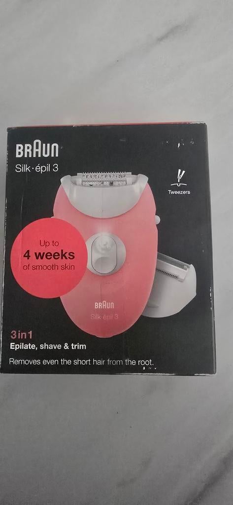 Braun Silk-épil 3 Epilator - Nieuw!!, Ophalen of Verzenden, Zo goed als nieuw, Scheren en Epileren