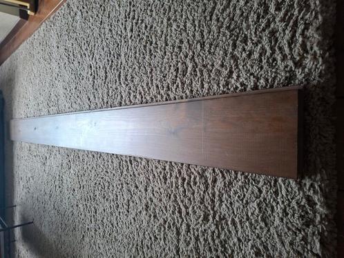 Gebruikte grenen vloer 235x16x1,8 Bruin gebeitst, Doe-het-zelf en Verbouw, Hout en Planken, Gebruikt, Plank, Grenen, 200 tot 250 cm