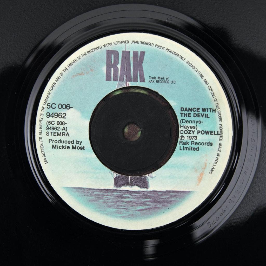 DANCE WITH THE DEVIL Cozy Powell ROCK HIT, Verzenden, 7 inch, Single, Zo goed als nieuw