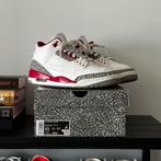 Air Jordan 3 Cardinal Red - Maat 44, Kleding | Heren, Schoenen, Wit, Nike, Ophalen of Verzenden, Sneakers of Gympen