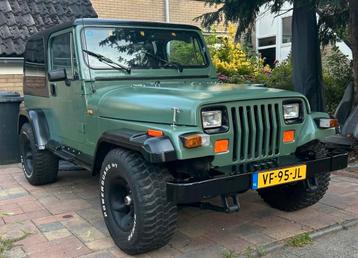JEEP WRANGLER CABRİO YJ 2.5i 4X4 GROEN BJ1989 HARD/SOFTTOP beschikbaar voor biedingen