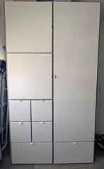 Kledingkast, VISTHUS grijs/wit, Ophalen, Zo goed als nieuw, 50 tot 75 cm, 150 tot 200 cm
