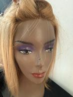 Echte Haar Pruik - Blond, Ophalen of Verzenden, Zo goed als nieuw, One size fits all