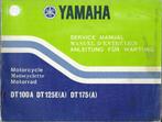 Yamaha DT100 DT 125 DT175 service manual (665s), Ophalen of Verzenden, Yamaha