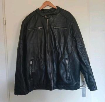Als nieuw zwarte biker bikers jas jack mt 58 60 3xl 4xl beschikbaar voor biedingen