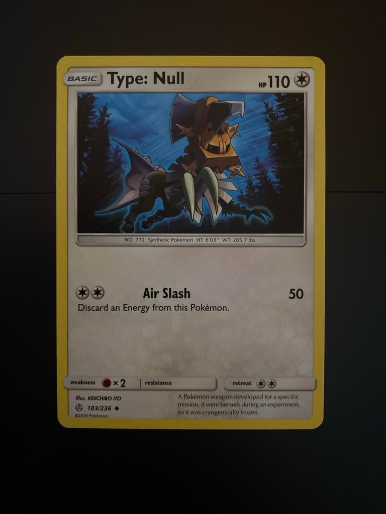 Type: Null 183/236 Pokémon S&M Cosmic Eclipse Packfresh Mint, Ophalen of Verzenden, Zo goed als nieuw, Losse kaart