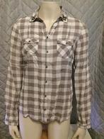 Yessica geblokte blouse maat 38 (2b28), Tweedehands verkoop, Bruin, Ophalen of Verzenden, Tweedehands verkoop