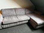 Loungebank + fauteuil ribstof, Ophalen, Gebruikt, Stof