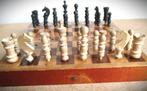 Schaakset~Antieke Reis schaakspel~Hout~Compleet, Antiek en Kunst, Ophalen of Verzenden