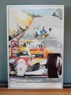 A.Senna Formule 1 Kunstprint - 'The Art of Formula 1' 1991, Ophalen of Verzenden