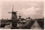 Kinderdijk Watermolens, Verzamelen, Ansichtkaarten | Nederland, Ophalen of Verzenden, 1940 tot 1960, Gelopen, Zuid-Holland