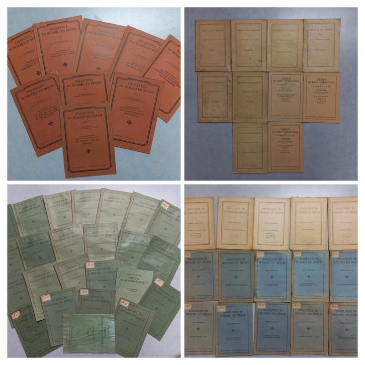 Schoolplaatboekjes - Vogels - Palestina - Insulinde etc., Antiek en Kunst, Antiek | Schoolplaten, Overige thema's, Ophalen of Verzenden