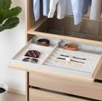 Set IKEA Pax Komplement uitschuifbare plank + glasplaat 75, Huis en Inrichting, Kasten | Kledingkasten, Ophalen, Eikenhout, 50 tot 100 cm