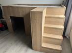 Houten Hoogslaper met Trap en Opbergruimte, Ophalen of Verzenden, Gebruikt, Hoogslaper