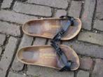 GRATIS VERZENDEN LUXE ZWARTE PIAZZA BIRKENSTOCK SLIPPERS 36, Slippers, Verzenden, Zwart, Zo goed als nieuw