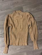 Beige gebreide trui met pofmouw, Kleding | Dames, Truien en Vesten, Ophalen of Verzenden, Zo goed als nieuw, Maat 36 (S), Beige