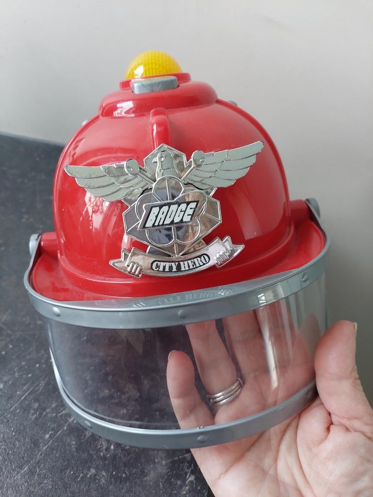 Brandweerhelm kind - City Hero, Ophalen of Verzenden, Zo goed als nieuw, Jongen of Meisje