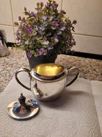 Oud verzilverd potje., Antiek en Kunst, Antiek | Goud en Zilver, Ophalen of Verzenden