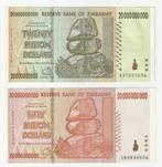 Zimbabwe : 20 + 50 Billion Dollars 2008 ( Nieuw ), Ophalen of Verzenden, Zimbabwe, Setje