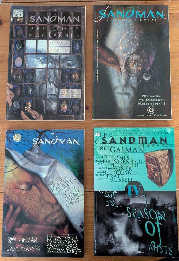 Sandman - Neil Gaiman (Volumes 1 t/m 4) | Graphic Novel, Boeken, Strips | Comics, Zo goed als nieuw, Meerdere comics, Amerika