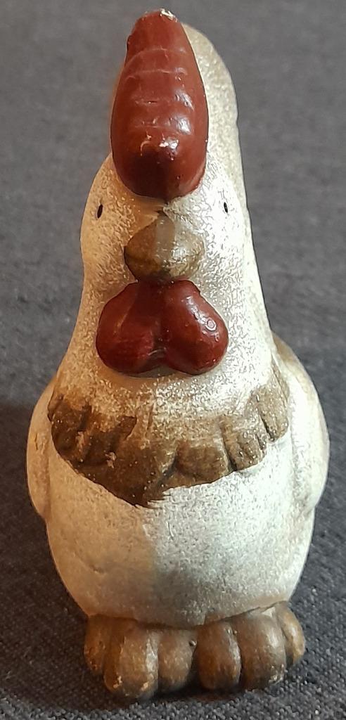Stenen beeldje van een haan hoogte 12 cm, Verzamelen, Beelden en Beeldjes, Zo goed als nieuw, Dier, Ophalen of Verzenden
