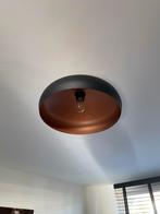 2 Plafondlampen Hotel Chique Zwart/Brons 40cm, Ophalen, Zo goed als nieuw, Metaal