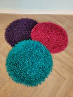 Kwantum Bonanza Shaggy Karpet - Turquoise, Roze, Paars, Shaggy, 50 tot 100 cm, Zo goed als nieuw, Rood