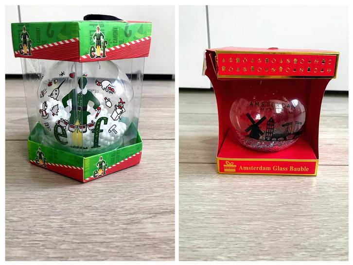 Primark Amsterdam Disney Buddy Elf glazen kerstbal ornament, Diversen, Kerst, Gebruikt, Ophalen