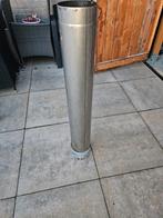 Rvs pijp voor de houtkachel, Doe-het-zelf en Verbouw, Buizen en Afvoer, Ophalen of Verzenden, Rvs, Minder dan 2 meter, 80 mm of meer