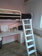Hoogslaper met bureau en ladder, Huis en Inrichting, Slaapkamer | Stapelbedden en Hoogslapers, Ophalen, Gebruikt, Eenpersoons