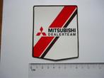 sticker Mitsubishi dealer team auto japan race rally, Verzamelen, Stickers, Overige typen, Zo goed als nieuw, Verzenden