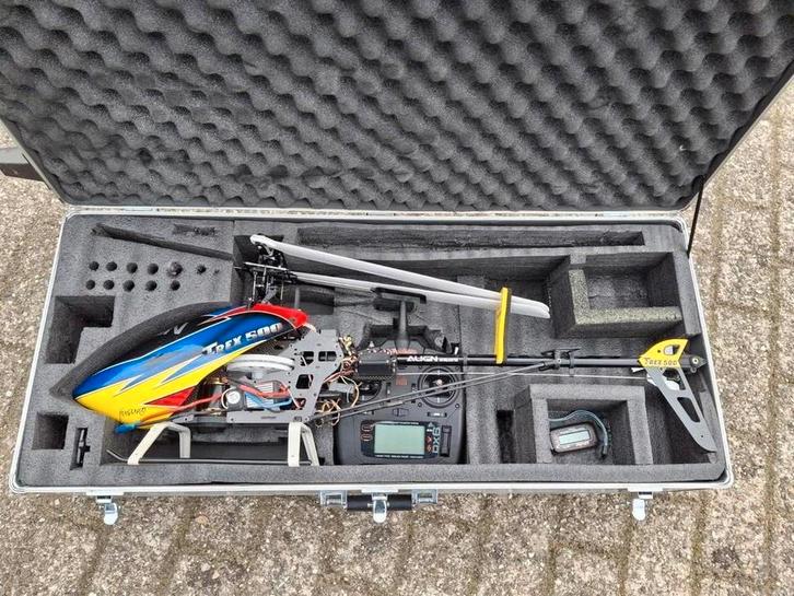 Trex 500 inclusief Dx6 en koffer, Hobby en Vrije tijd, Modelbouw | Radiografisch | Helikopters en Quadcopters, Zo goed als nieuw