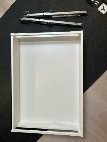 Ikea Maximera keukenlade 80x50 wit incl rails - afbeelding 1