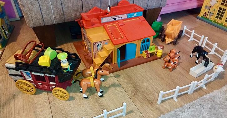 Vintage Fisher Price Wilde Westen Speelset Sint tip!, Kinderen en Baby's, Speelgoed | Overig, Gebruikt, Jongen of Meisje, Ophalen of Verzenden