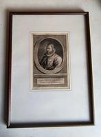 Portret Dr Francois Maalzon Syndicus West Friesland 18e eeuw, Antiek en Kunst, Kunst | Etsen en Gravures, Ophalen of Verzenden