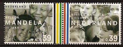 Nederland NVPH nr 2196/7 postfris Nelson Mandela 85jr 2003, Postzegels en Munten, Postzegels | Nederland, Postfris, Na 1940, Verzenden