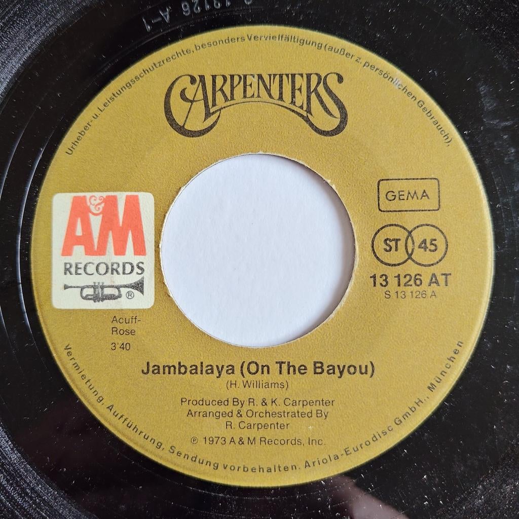 Carpenters - Jambalaya (On The Bayou) - 7" Single, Cd's en Dvd's, Vinyl Singles, Ophalen of Verzenden