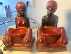 Chalkware asbak mcm art deco stijl retro vintage beeld paar, Ophalen of Verzenden, Huis en Inrichting