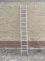 Stevige aluminium ladder, Doe-het-zelf en Verbouw, Ladders en Trappen, Ophalen, Gebruikt, Ladder, 2 tot 4 meter