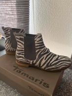 Zebra print # tamaris # enkel laars # 38, Lage of Enkellaarzen, Ophalen of Verzenden, Zo goed als nieuw, Zwart