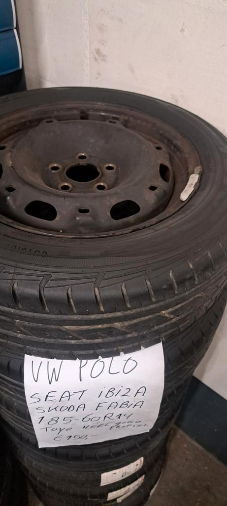 Mooi set banden Vw Polo of Seat Ibiza 14 inch 185/60R14 82 H, Auto-onderdelen, Banden en Velgen, Banden en Velgen, Zomerbanden