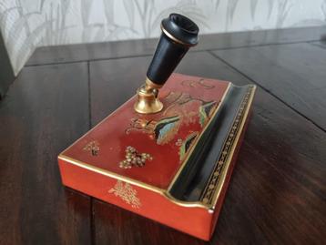 Antiek Porseleinen Carltonware Desk Pen Houder voor Parker. beschikbaar voor biedingen